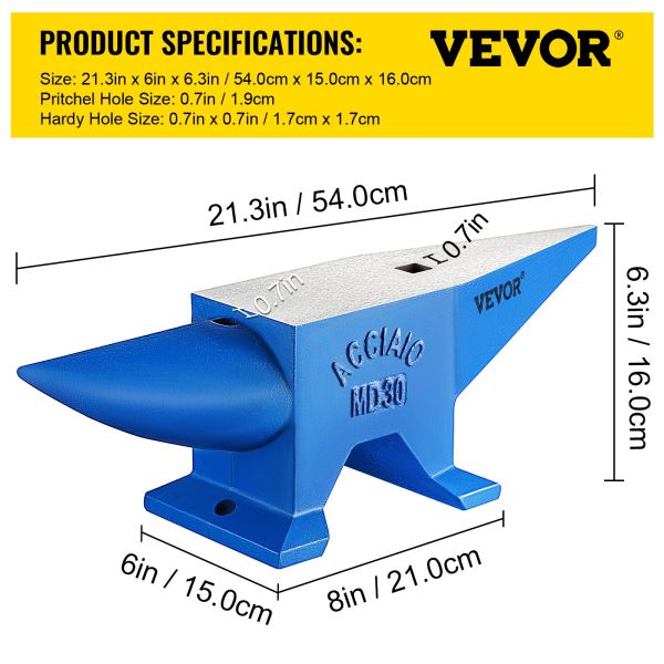 Nicovală vevor 30 kg (66 lb), oțel turnat