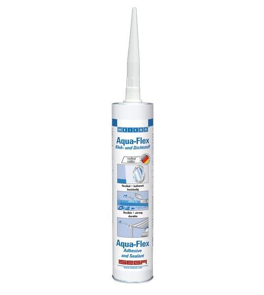 Aqua-Flex (310мл) Специальный клей-герметик для мокрых и влажных поверхностей. Белый.