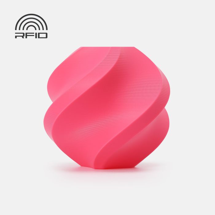 Filament Bambu Lab PLA Basic — Hot Pink (10204), 1 kg, fără bobină (Refill)