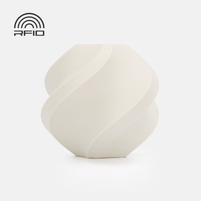Filament Bambu Lab PLA Matte — Bone White (11103), 1 kg, fără bobină (Refill)