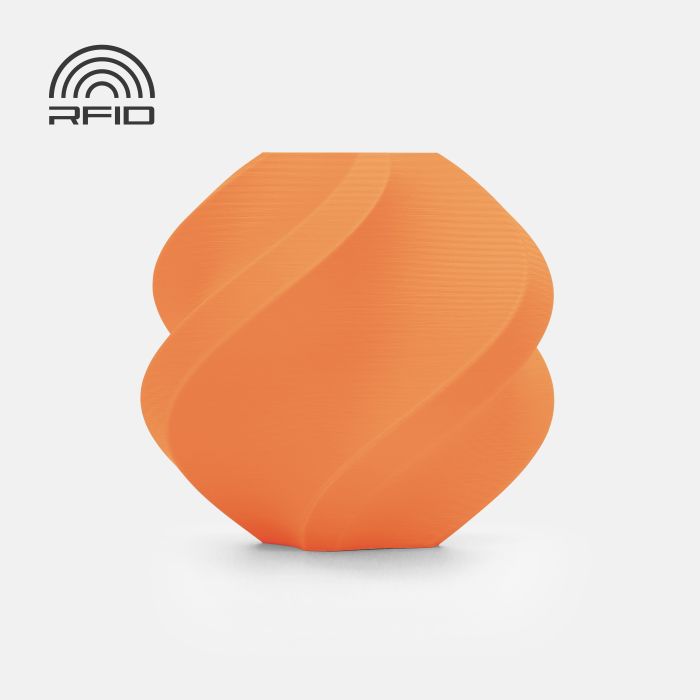 Filament Bambu Lab PLA Matte — Mandarin Orange (11300), 1 kg, cu bobină