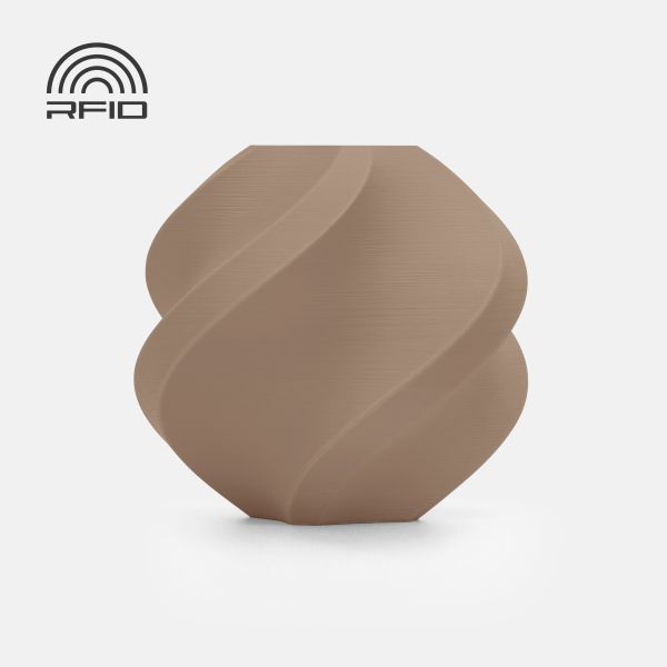 Filament Bambu Lab PLA Matte — Latte Brown (11800), 1 kg, fără bobină (Refill)