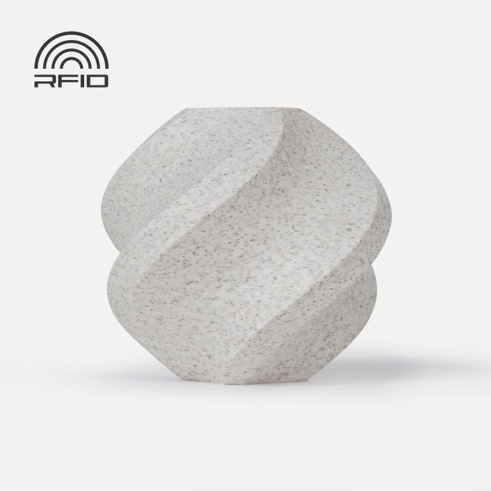 Filament Bambu Lab PLA Marble — White Marble (13103), 1 kg, cu bobină