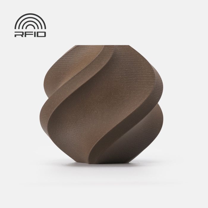 Filament Bambu Lab PLA Wood — Black Walnut (13107), 1 kg, cu bobină