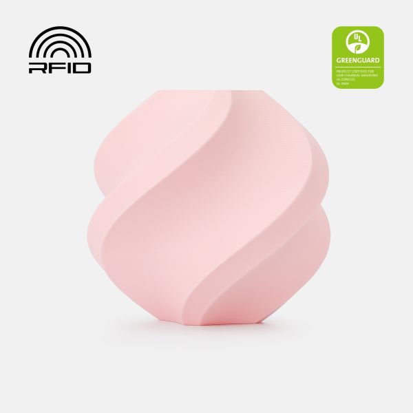 Filament Bambu Lab PLA Pure — Milky Pink (17200), 1 kg, fără bobină (Refill)