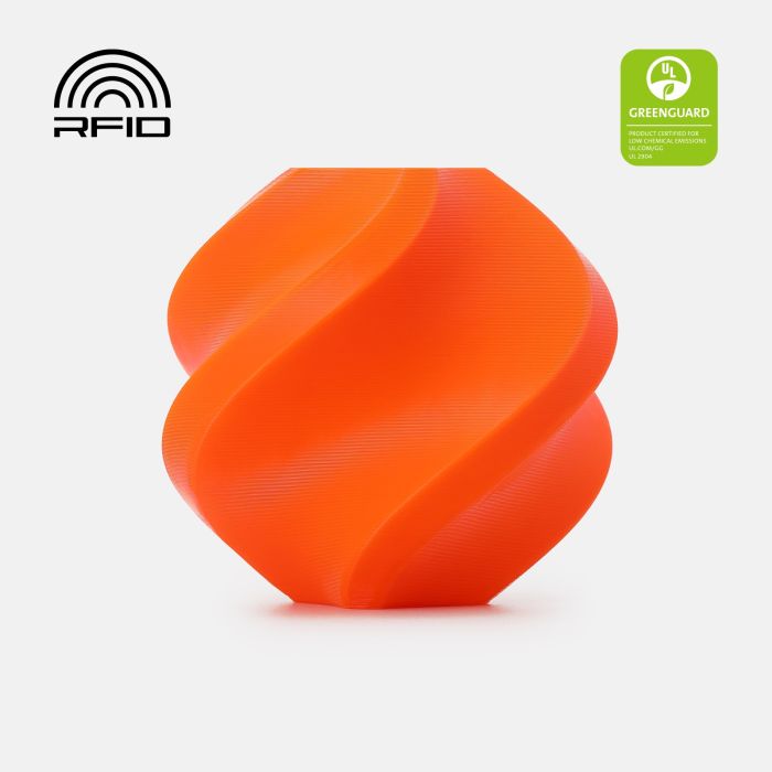 Filament Bambu Lab PETG Basic — Orange(30301), 1 kg, cu bobină