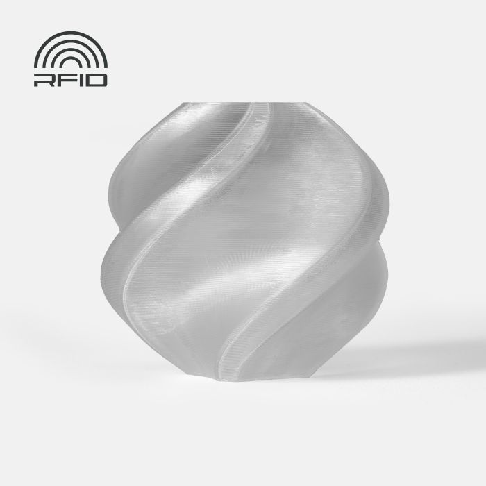 Filament Bambu Lab PETG Translucent — Clear (32101), 1 kg, fără bobină (Refill)