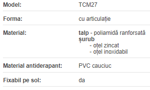 Suport TCM 27 M12x77