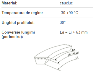 VX20x10x1000 Li, Optibelt