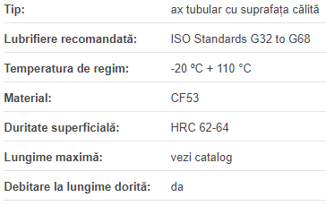 Ax de precizie tubular WH12 | D=12mm d=6mm