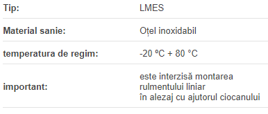 Rulment liniar inox LMS-08-UU DTE (d=08mm D=15mm L=24mm)