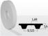 Curea L/050 metru liniar| neopren cu insertie fibra de sticla