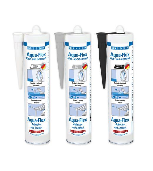Aqua-Flex (310мл) Специальный клей-герметик для мокрых и влажных поверхностей. Белый.
