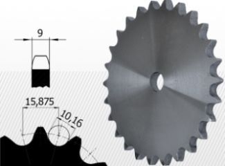 Roata disc pentru lant 10A-2 Z=12 ASA50