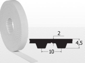 Curea T10/16 metru liniar, Elatech